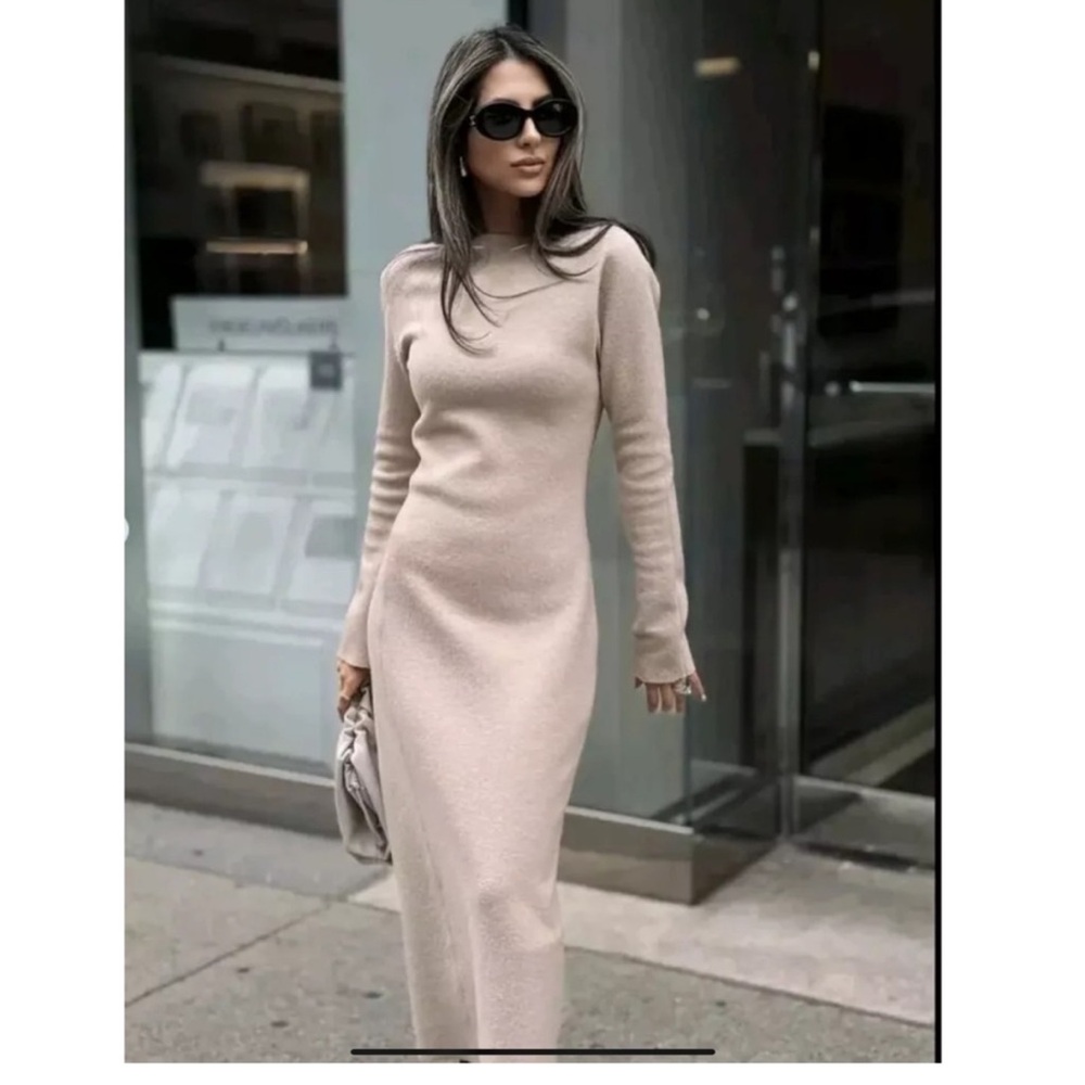 Zara Boucle wool dress